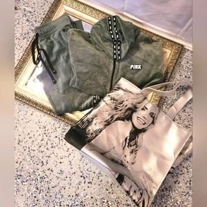 Victoria's Secret Pink velour Jogging Suit